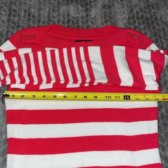 Tommy Hilfiger 100% Cotton Striped Pull Over Long Sleeve Sweater.  Size Medium. - Picture 5 of 10